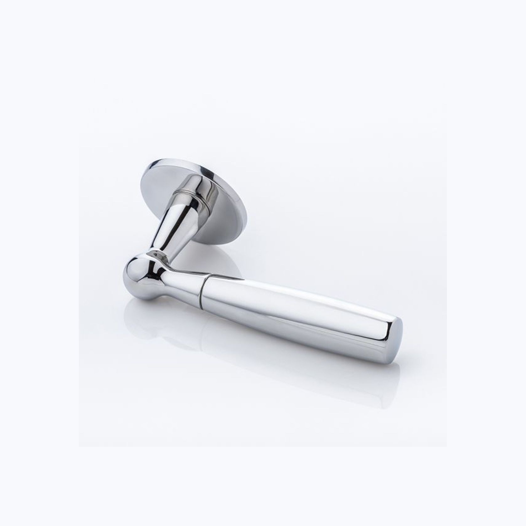 Joseph Giles - Bennett Solid Brass Door Lever Handle With Round Rose gallery detail image
