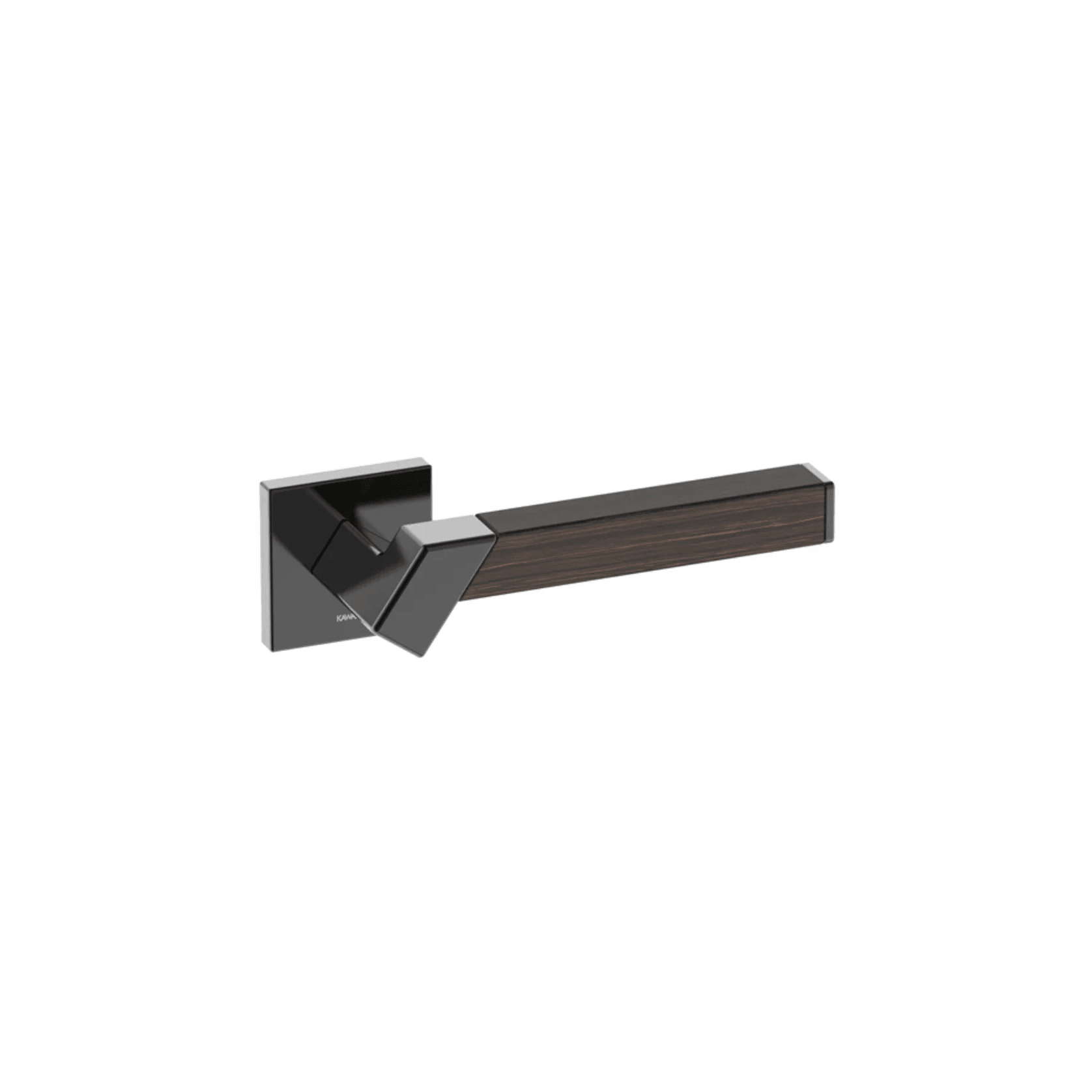 Kawajun Solid Brass and K-Wood Door Leverset TBT gallery detail image