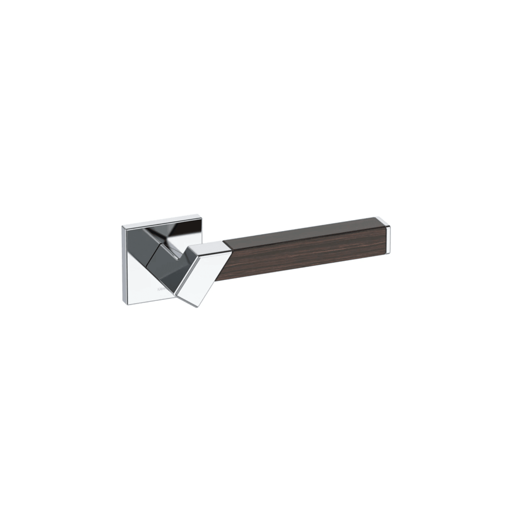Kawajun Solid Brass and K-Wood Door Leverset TBT gallery detail image