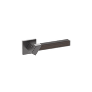 Kawajun Solid Brass and K-Wood Door Leverset TBT gallery detail image