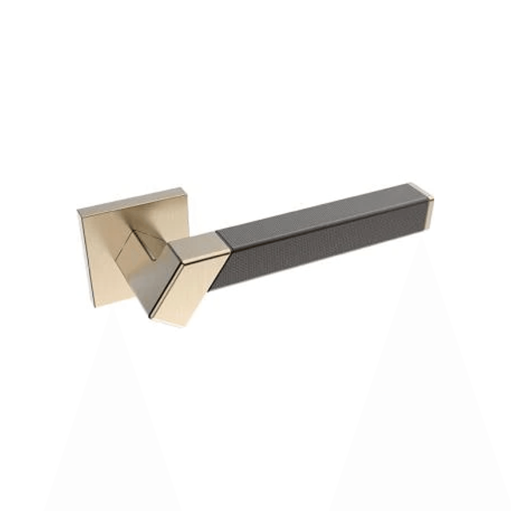 Kawajun Solid Brass and Weave Etched Door Leverset TBT gallery detail image