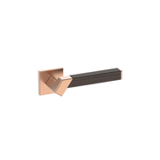 Kawajun Solid Brass and K-Wood Door Leverset TBT gallery detail image