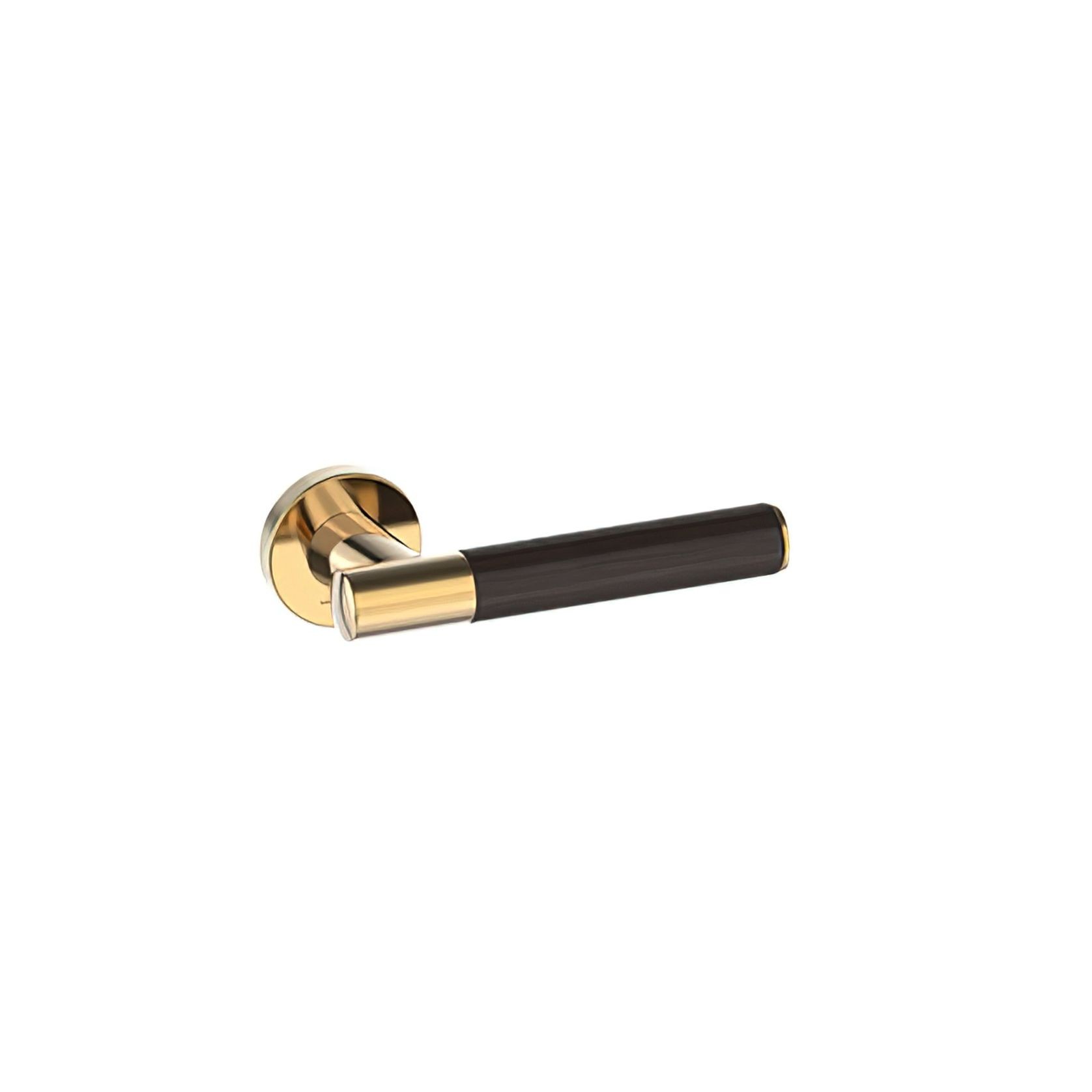 Kawajun Solid Brass and K-Wood Door Leverset TCC gallery detail image
