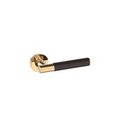 Kawajun Solid Brass and K-Wood Door Leverset TCC gallery detail image