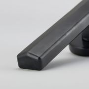 Straight Streaker Return Door Lever - Round Rose gallery detail image