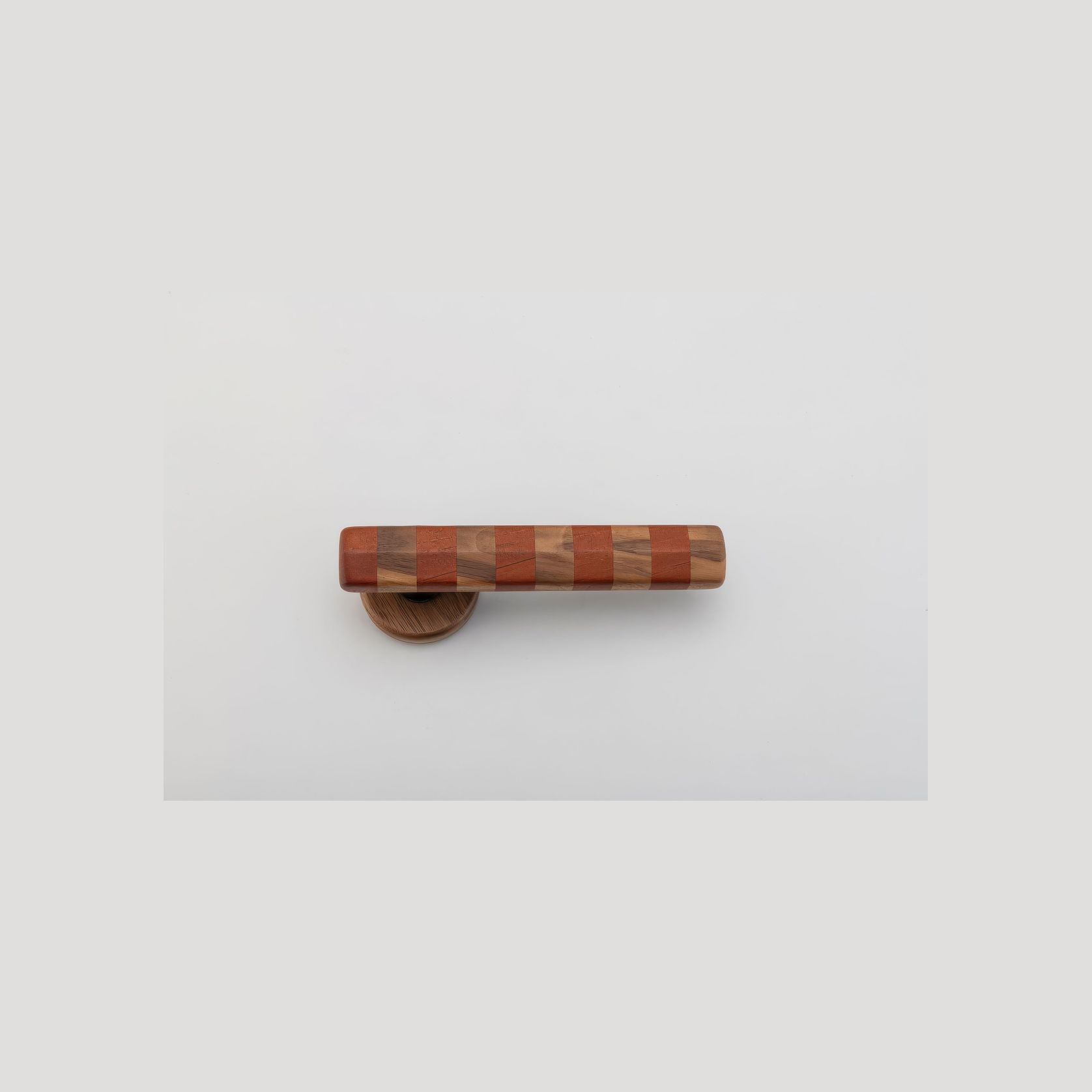 Straight Streaker Return Door Lever - Round Rose gallery detail image
