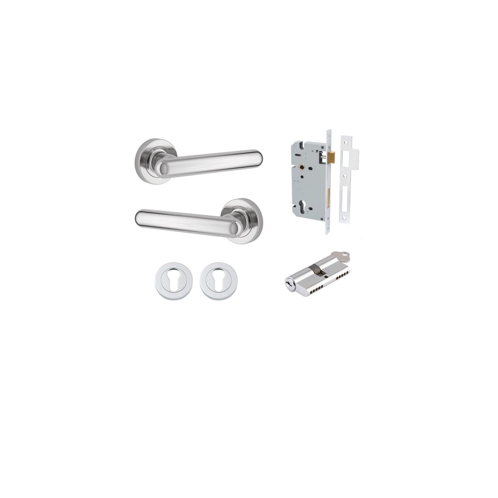 Puerto Lever - Round Rose | Satin Nickel gallery detail image
