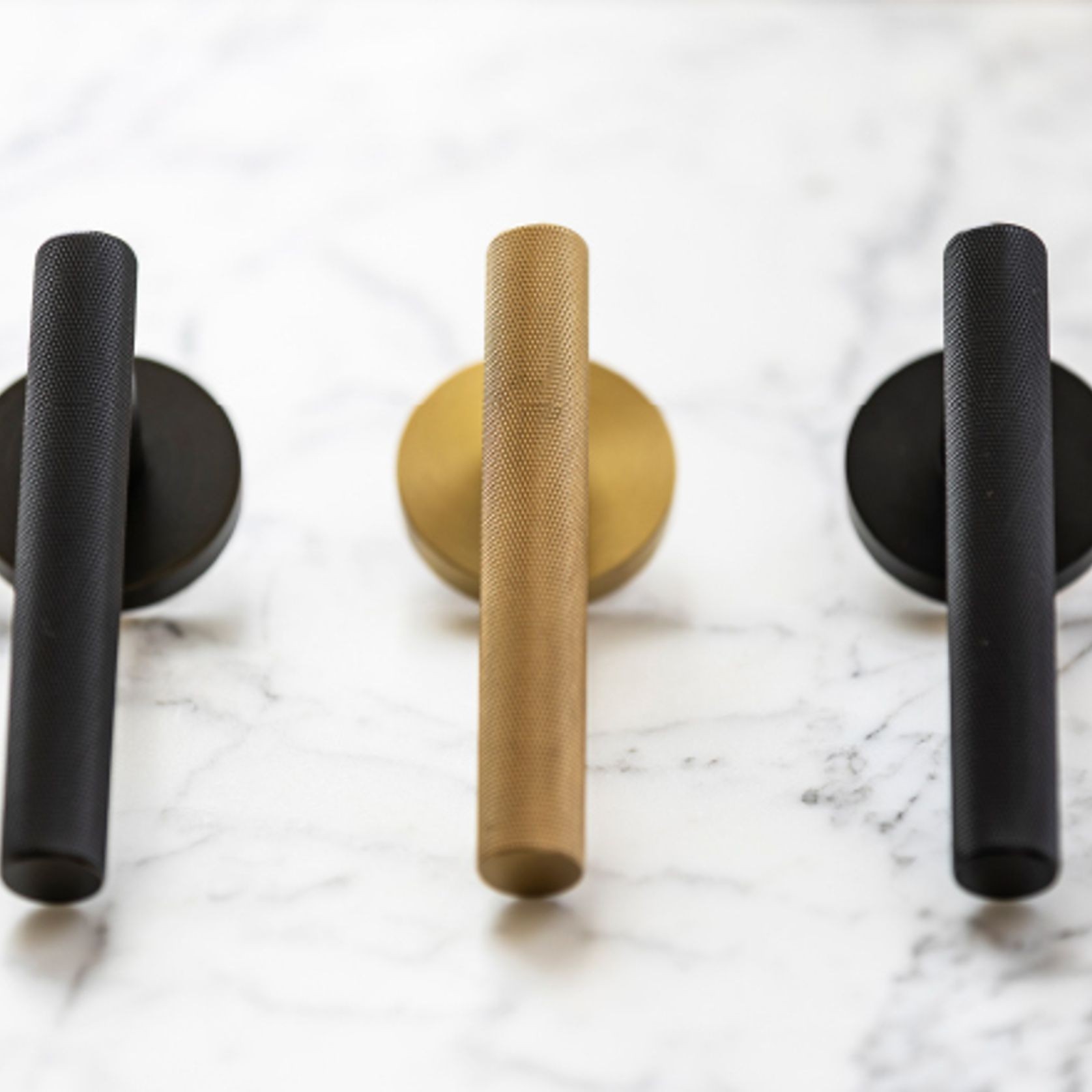 Atelier Door Lever With Latch - Matt Black gallery detail image