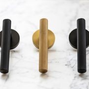 Atelier Door Lever With Latch - Matt Black gallery detail image