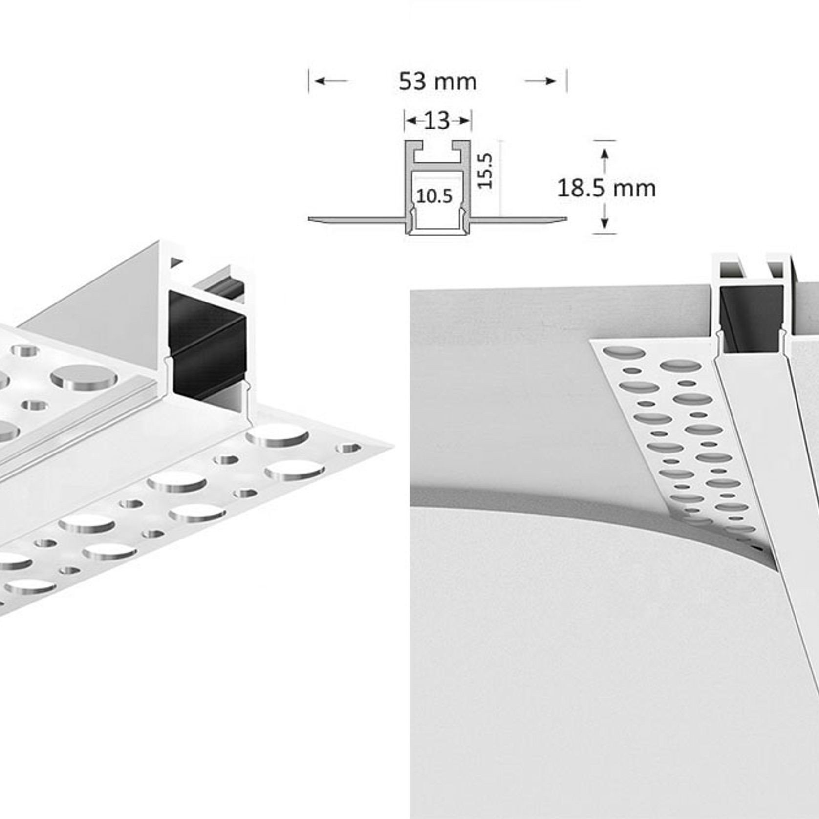 Narrow LED profile