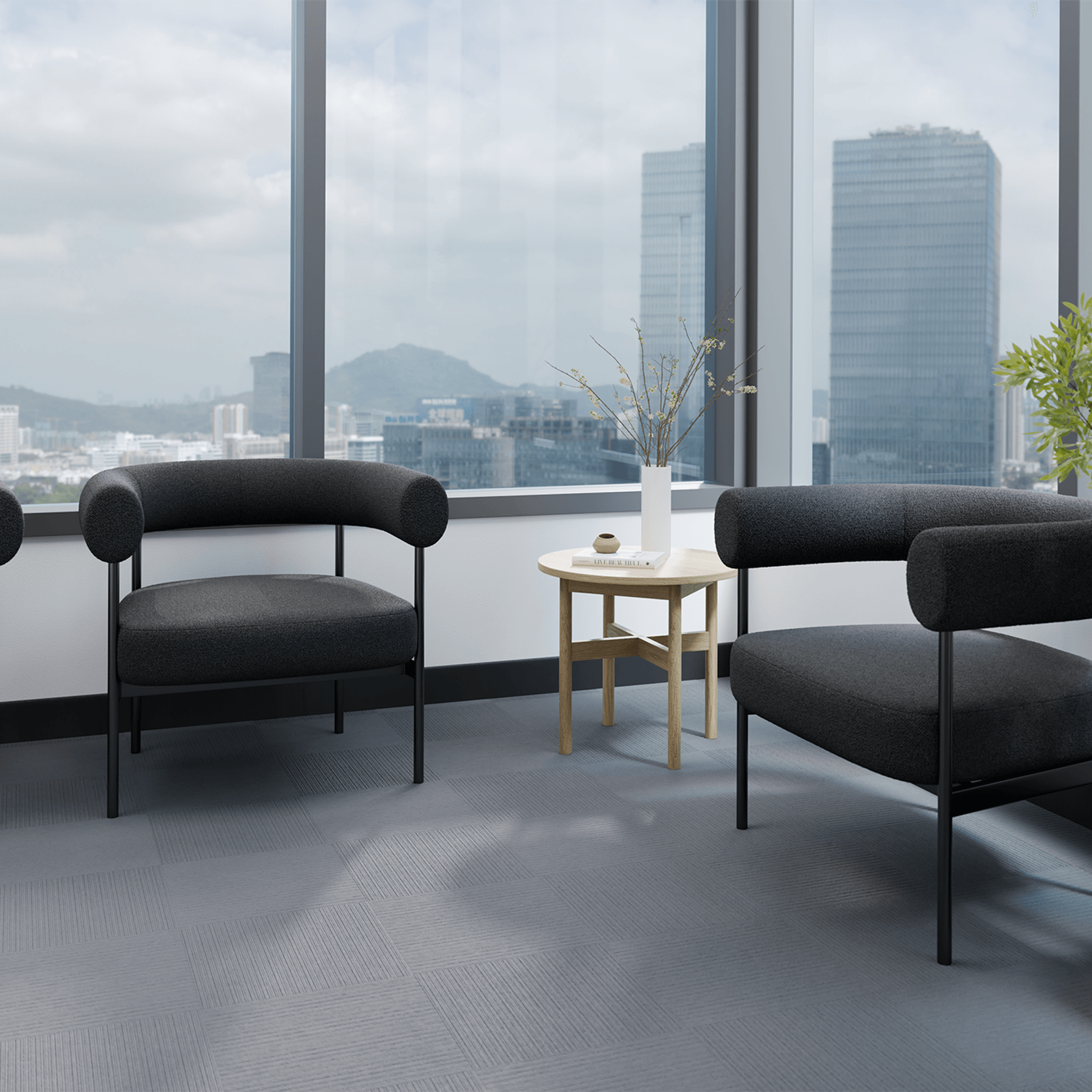 Marlowe Occasional Chair - Black Legs gallery detail image