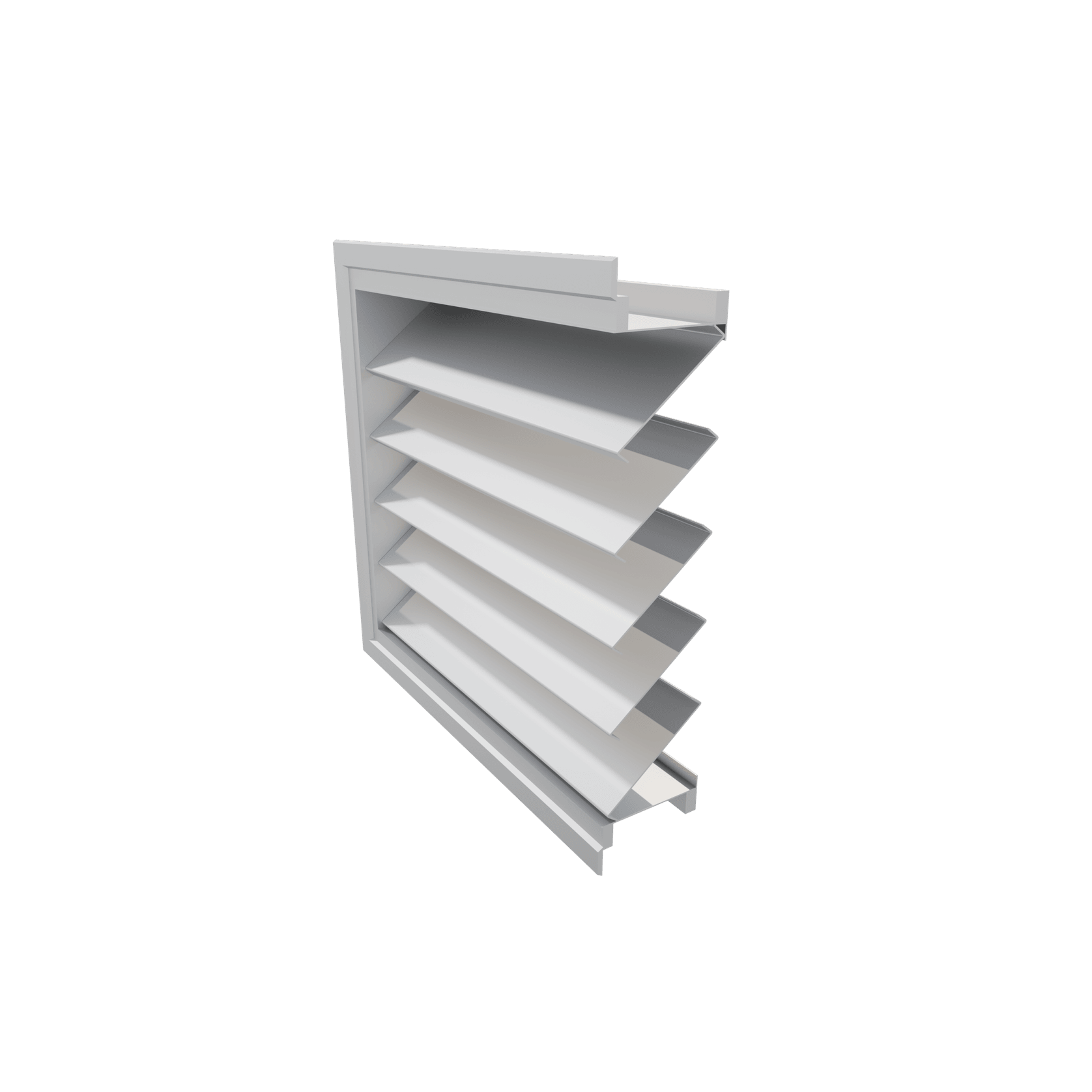 OHL-124 76mm Panel Weather Louver gallery detail image