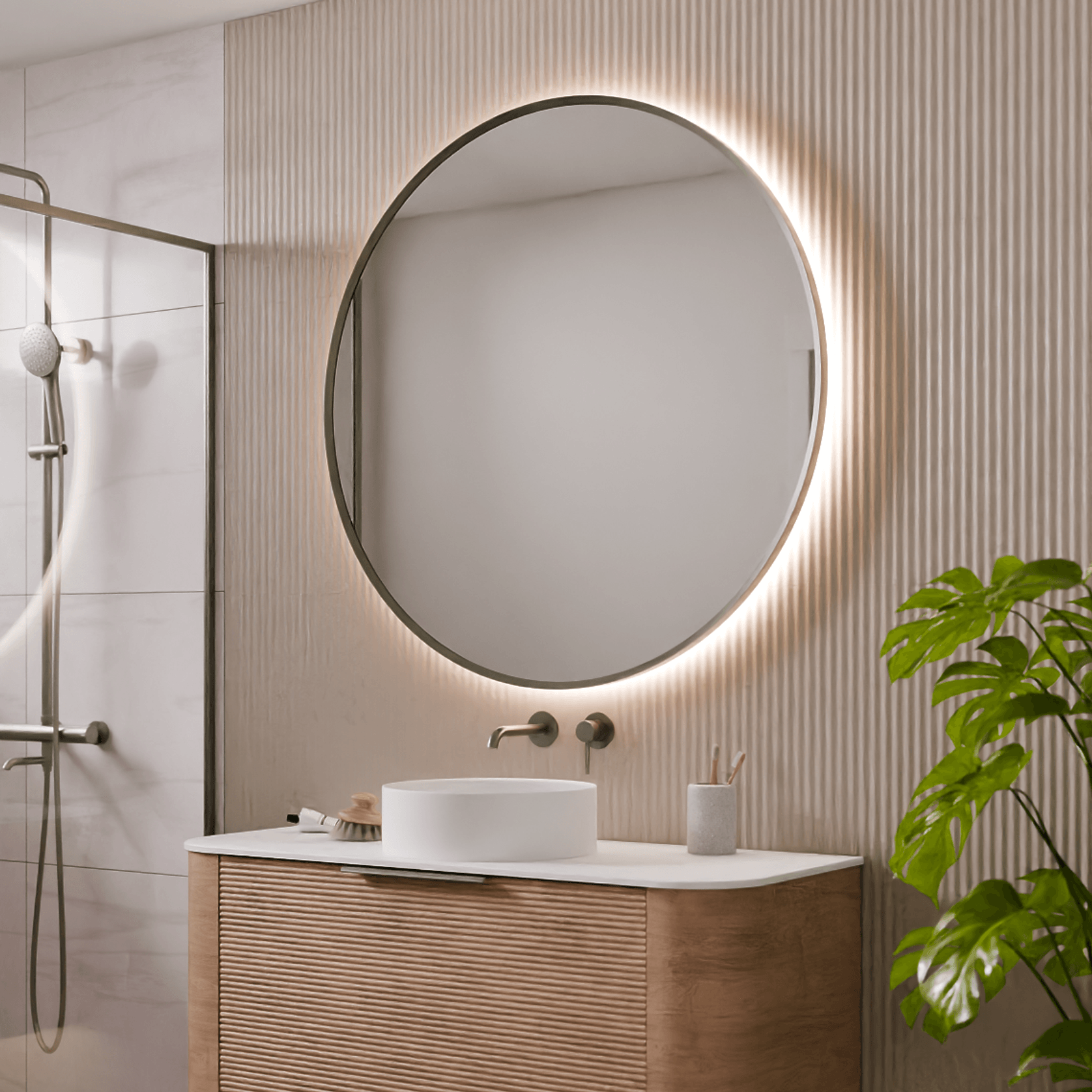 Aura Round 700 LED Mirror gallery detail image