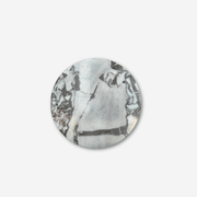 Rounded Side Table - Milky Blue Marble 2 | Natural Stone Co. gallery detail image