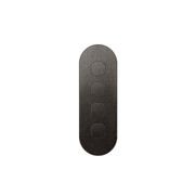 13 Carbon 4 Gang Switch Grid Faceplate gallery detail image