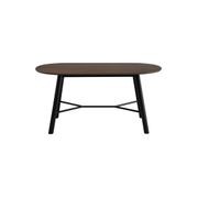 HAROLD Dining Table 160cm - Walnut & Black gallery detail image