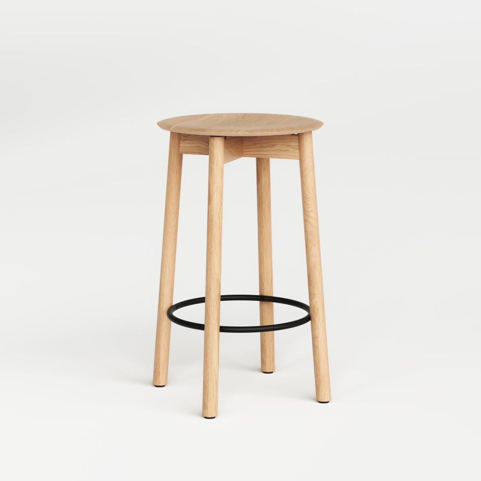 SSD Stool - Full Oak Wood gallery detail image