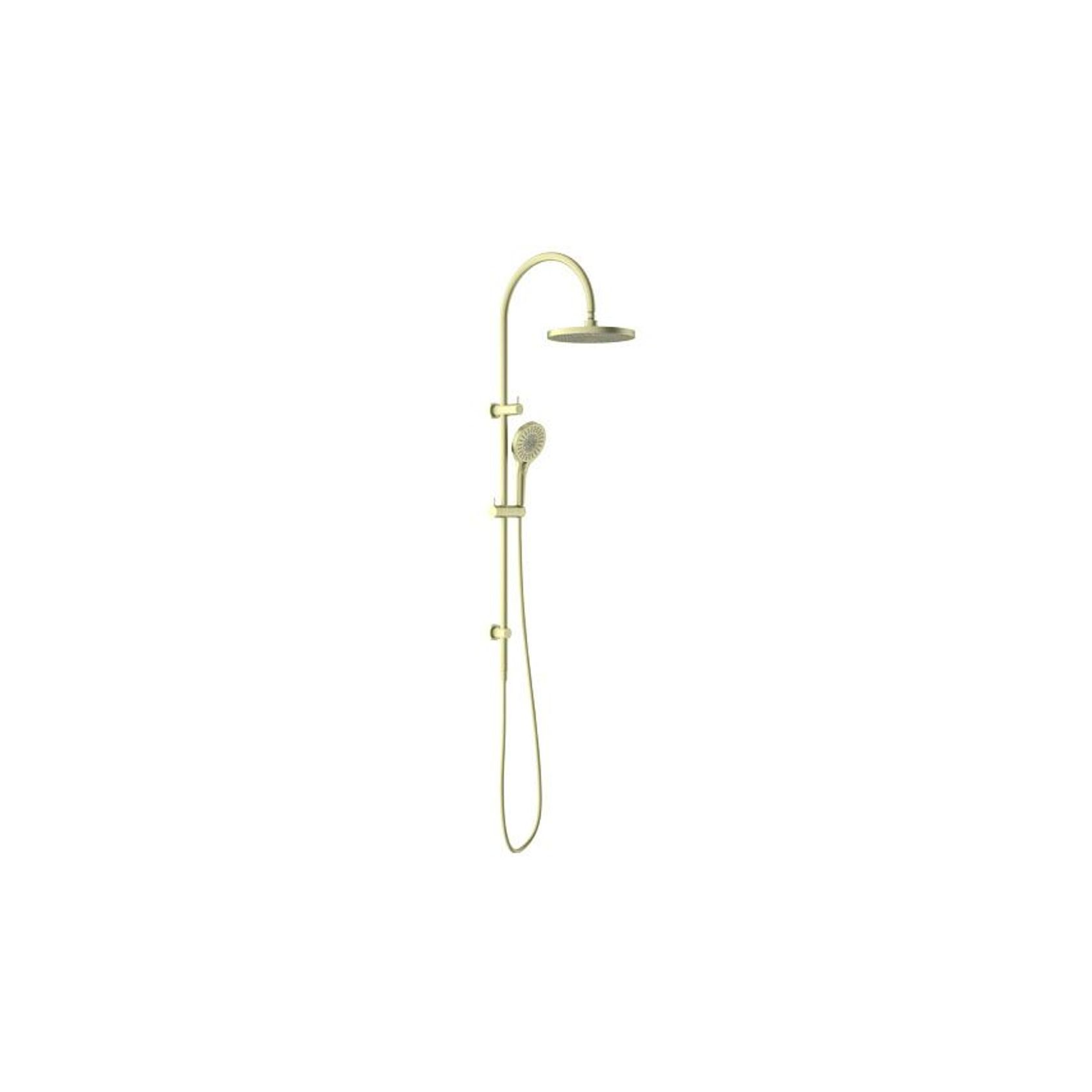 Opal Twin Shower Brushed Gold gallery detail image