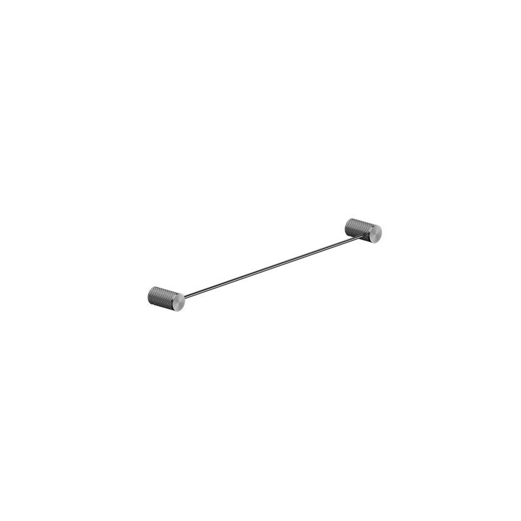 Opal Single Towel Rail 600mm Graphite gallery detail image