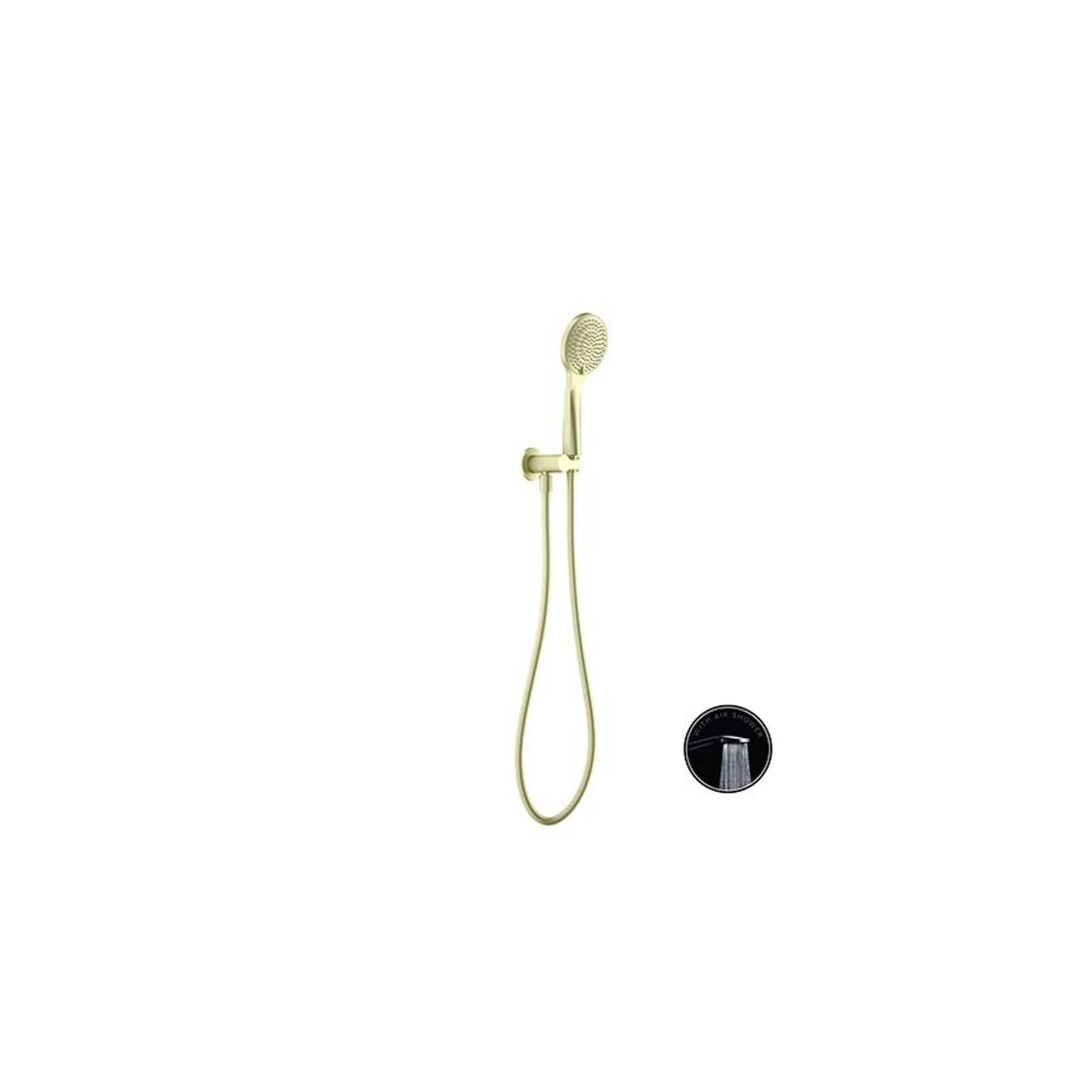 Opal Shower On Bracket With Air Shower Brushed Gold gallery detail image