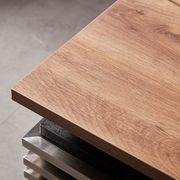 PHOENIX Sit & Stand Electric Lift Executive Desk with Right Return 1.8M - Warm Oak & Black gallery detail image