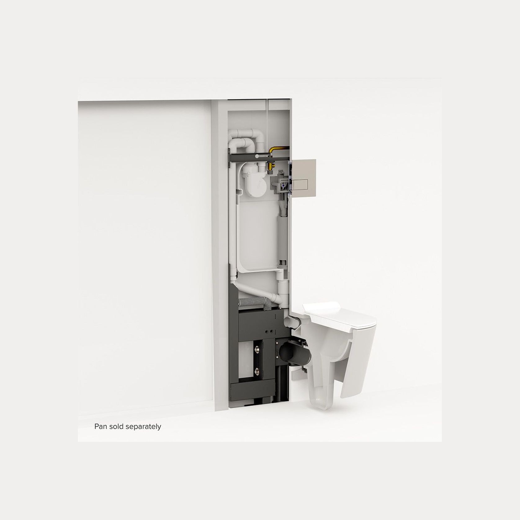 Milu In-wall Cistern with Odourless by Expella for Wall Hung Pans gallery detail image