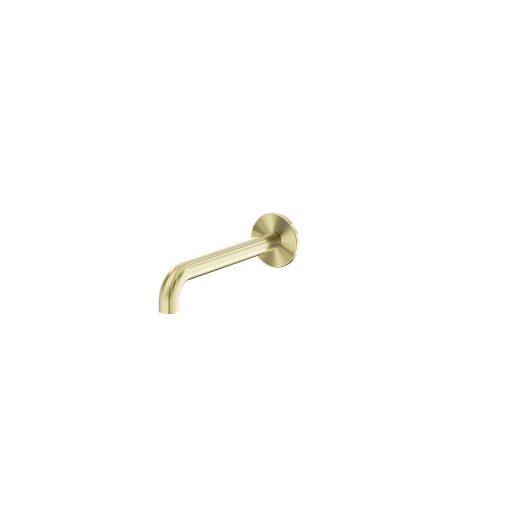 Serenity 185mm Wall Basin/Bath Set Spout only Brushed Gold gallery detail image