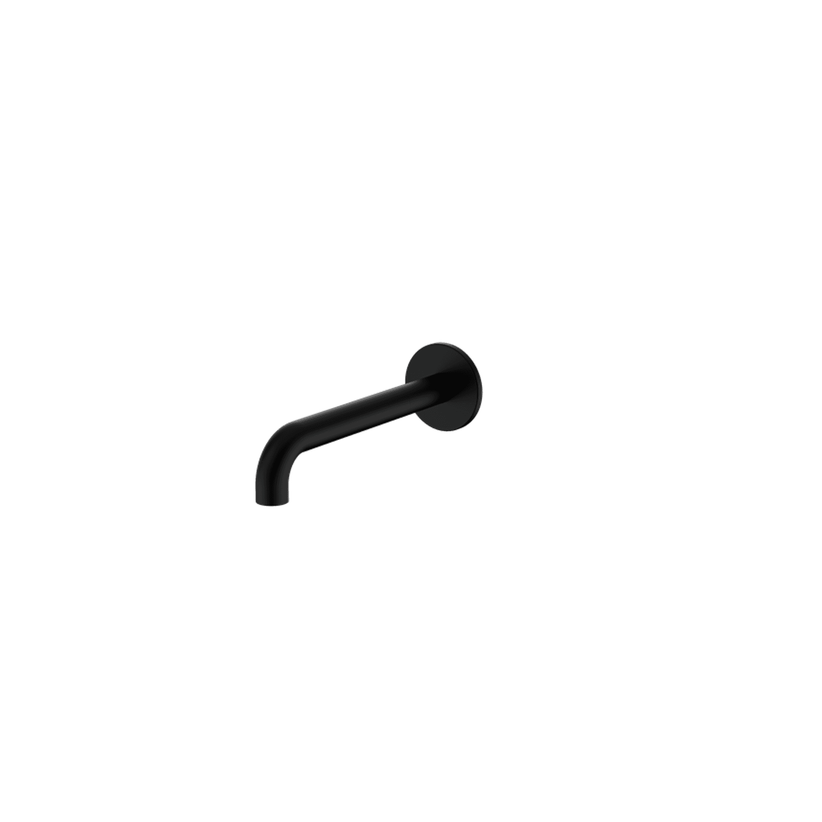 Serenity 220mm Wall Basin/Bath Set Spout only Matte Black gallery detail image