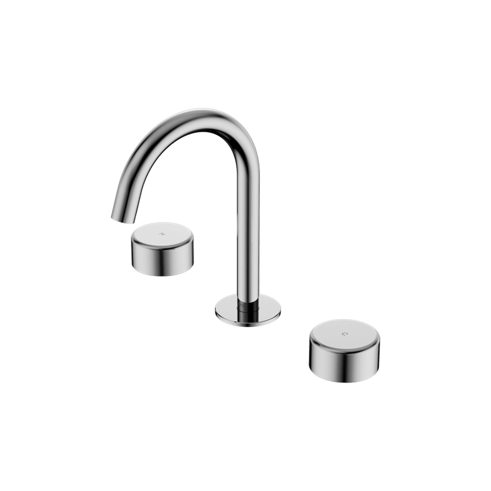 Serenity Basin Set Arc Spout With Metal Handle Chrome gallery detail image