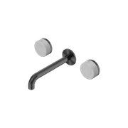 Serenity Wall Basin Set 185mm Spout With Carrara Handle Gun Metal gallery detail image
