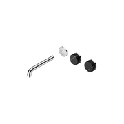 Serenity Wall Basin 185mm Offspout + Marquina Black Handle Chrome gallery detail image