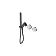Serenity Shower System Arabescato Corchia Handle And Slim Shower Gun Metal gallery detail image