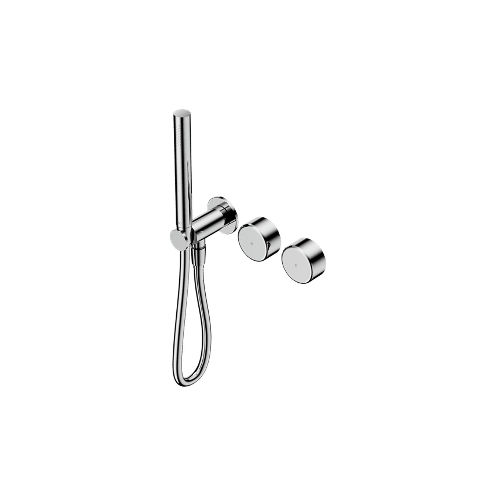Serenity Shower System Metal Handle And Slim Shower Chrome gallery detail image