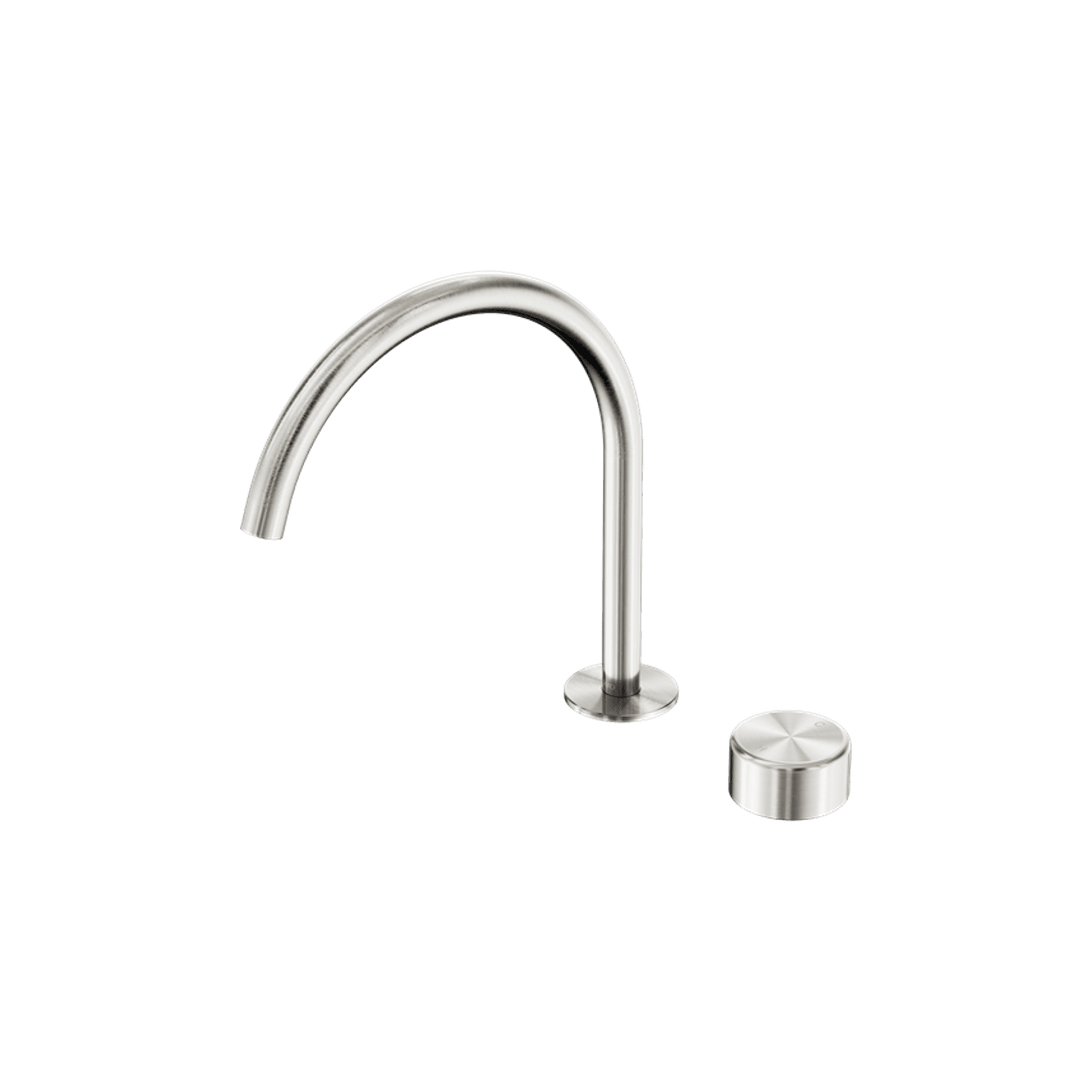 Serenity Bath/Kitchen Mixer Arc Spout Metal Handle Brushed Nickel gallery detail image