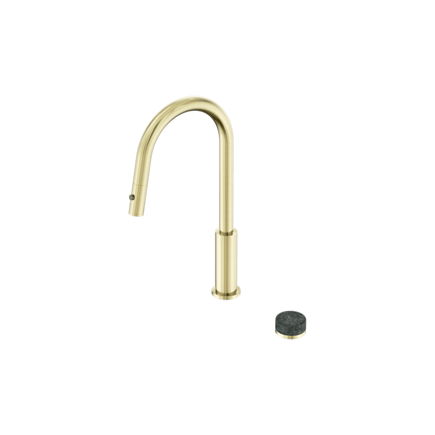 Serenity pull out kitchen Set Verde Alpi Handle Brushed Gold gallery detail image