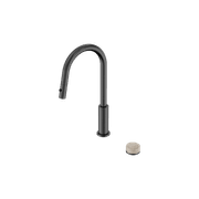 Serenity pull out kitchen Set Rome Travertine Handle Gun Metal gallery detail image