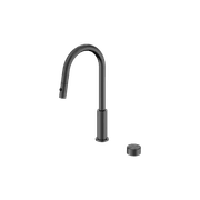 Serenity pull out kitchen Set Metal Handle Gun Metal gallery detail image