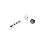 Serenity Wall Basin Mixer 185mm Spout Verde Alpi Handle Chrome gallery detail image