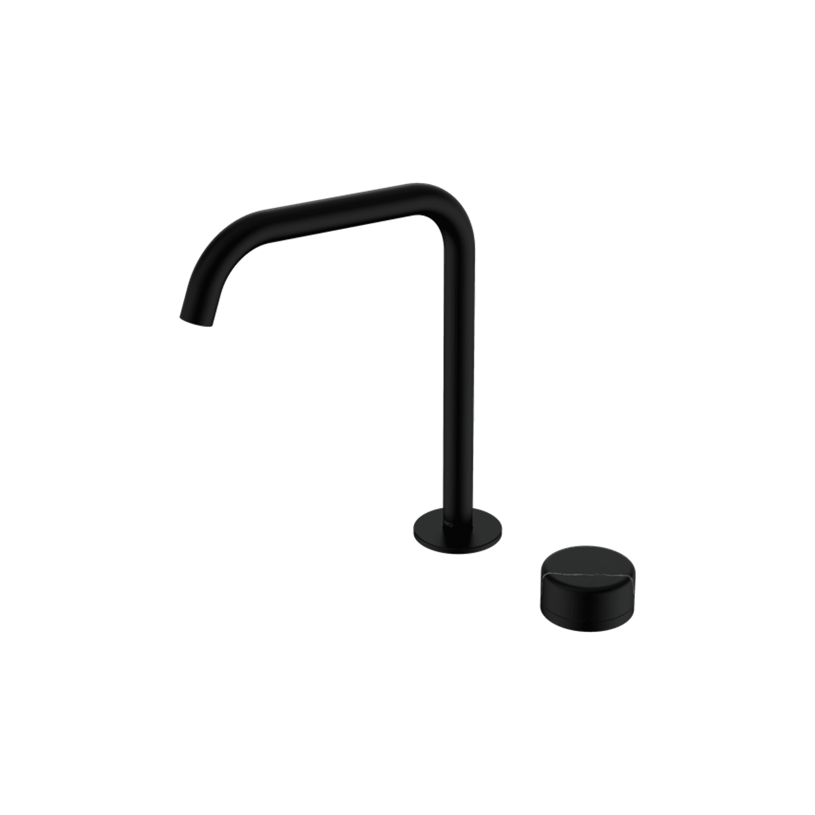 Serenity Bath/Kitchen Mixer Edge Spout Marquina Black Handle Matte Black gallery detail image