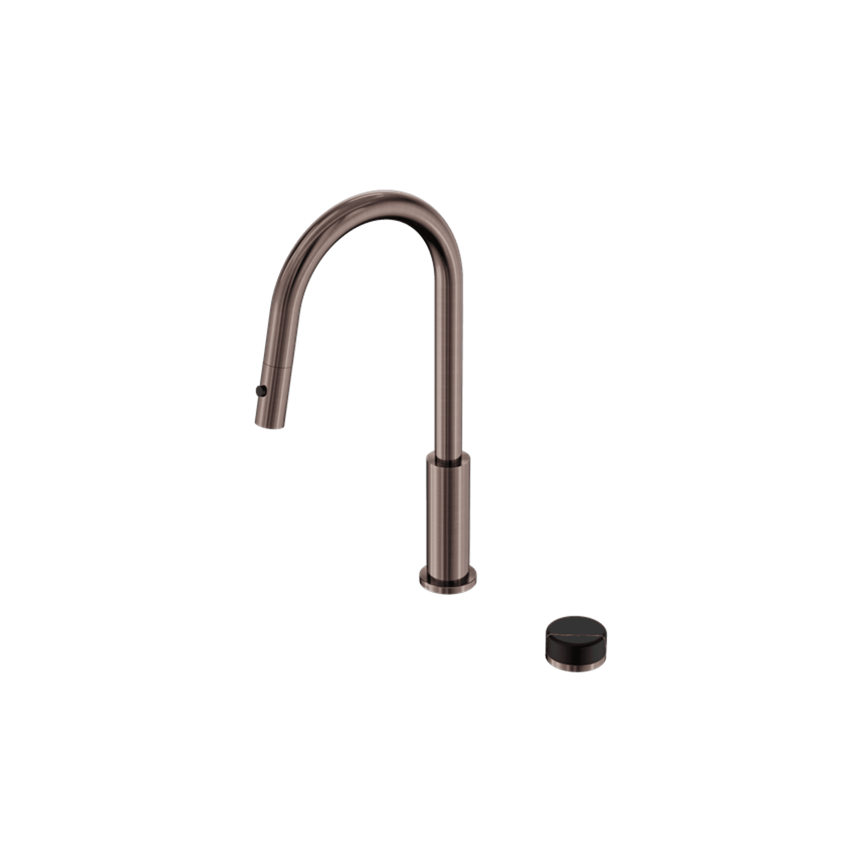 Serenity pull out kitchen Set Marquina Black Handle Brushed Bronze gallery detail image