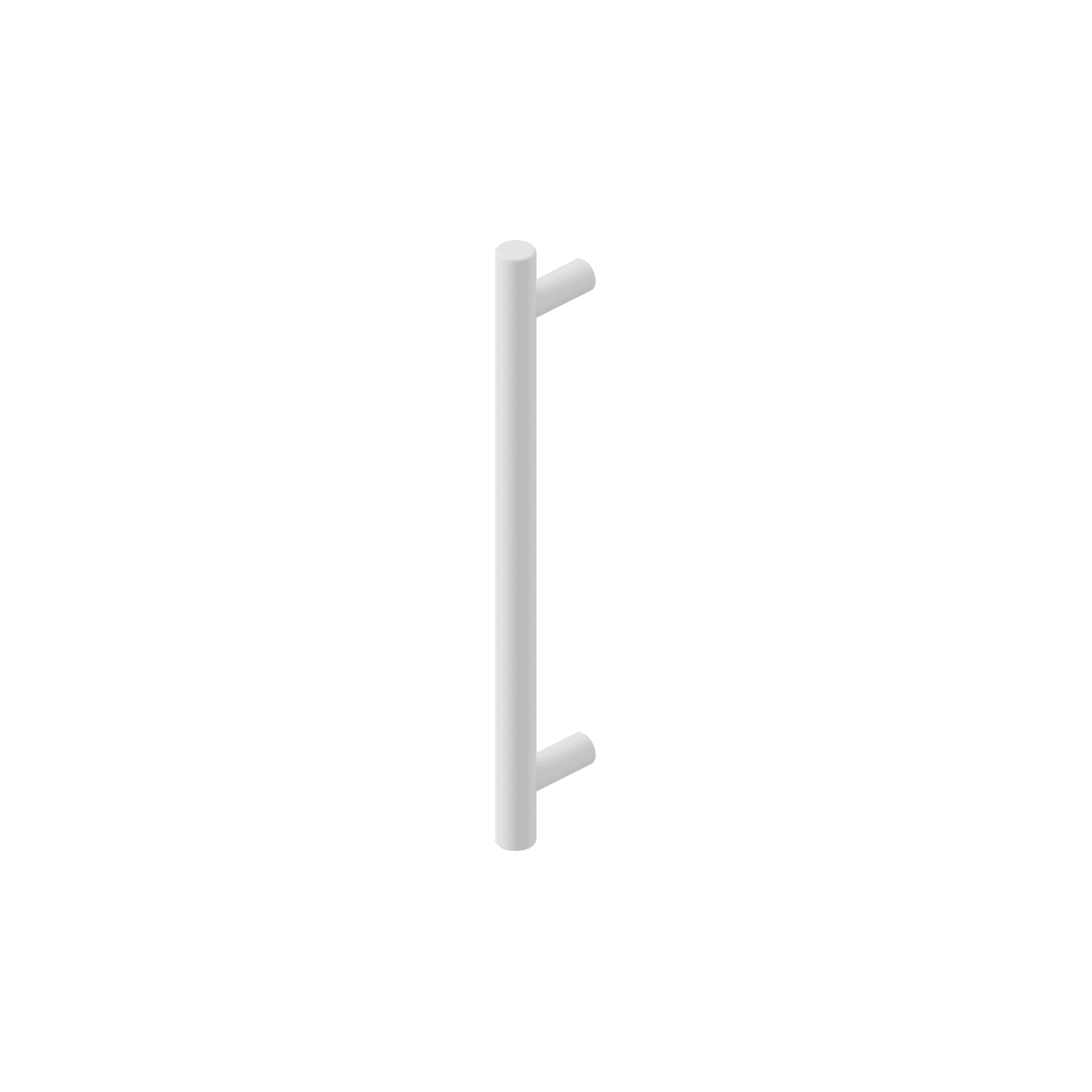 Mecca Pull Handle 200mm Matte White gallery detail image