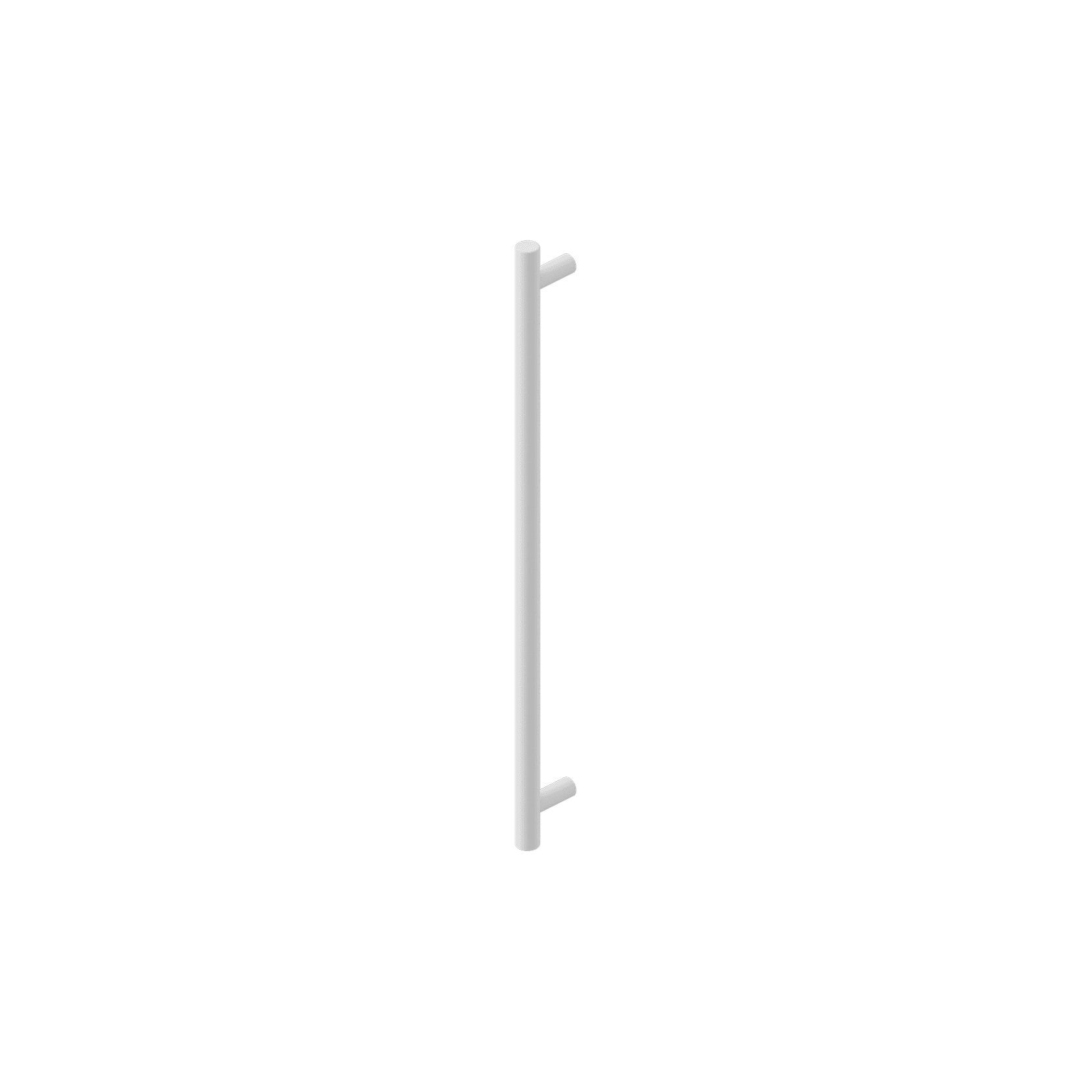 Mecca Pull Handle 330mm Matte White gallery detail image