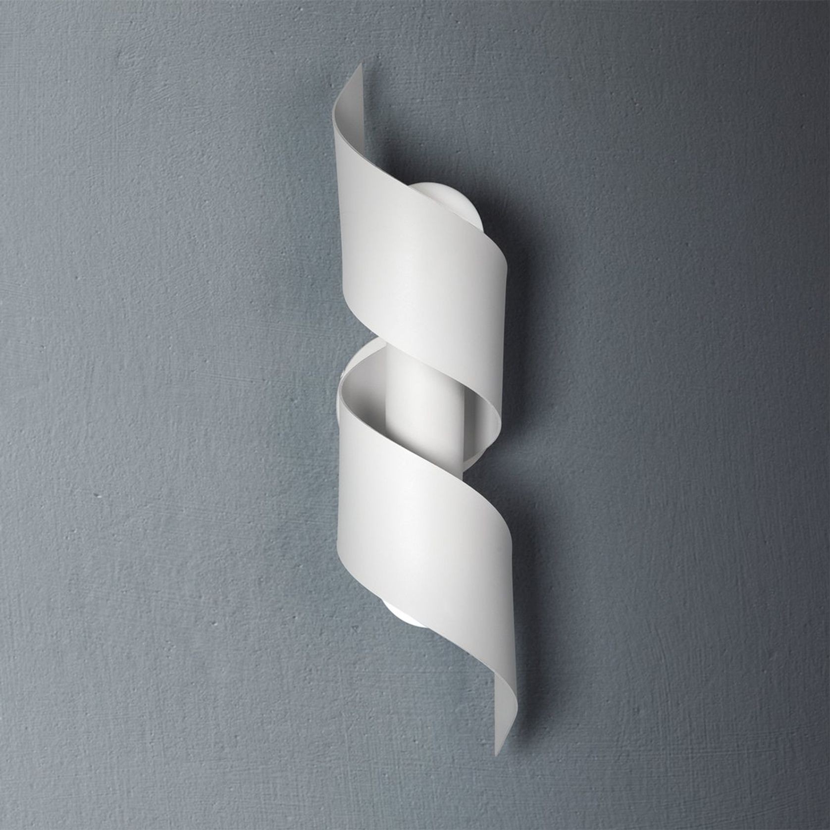 Roam 2 Light Wall Light in Textured White gallery detail image