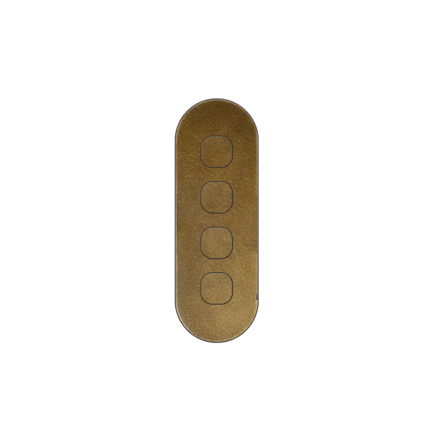 13 Carbon 4 Gang Switch Grid Faceplate gallery detail image