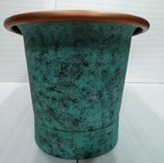 The Copper Bath Tub - Aurora Hammered Copper Double Slipper 1700mm - CB5018-D67 gallery detail image