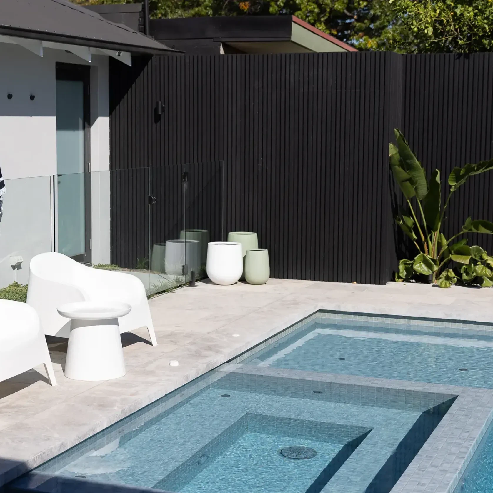 Tundra Light Sandblasted Limestone Pool Coping gallery detail image
