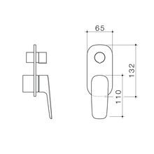 Contura II Bath/Shower Mixer with Diverter - Trim Kit  | Brushed Nickel gallery detail image