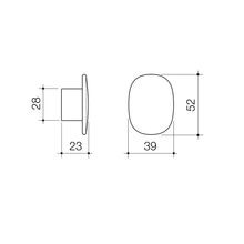 Contura II Robe Hook - Small  | Brushed Brass gallery detail image