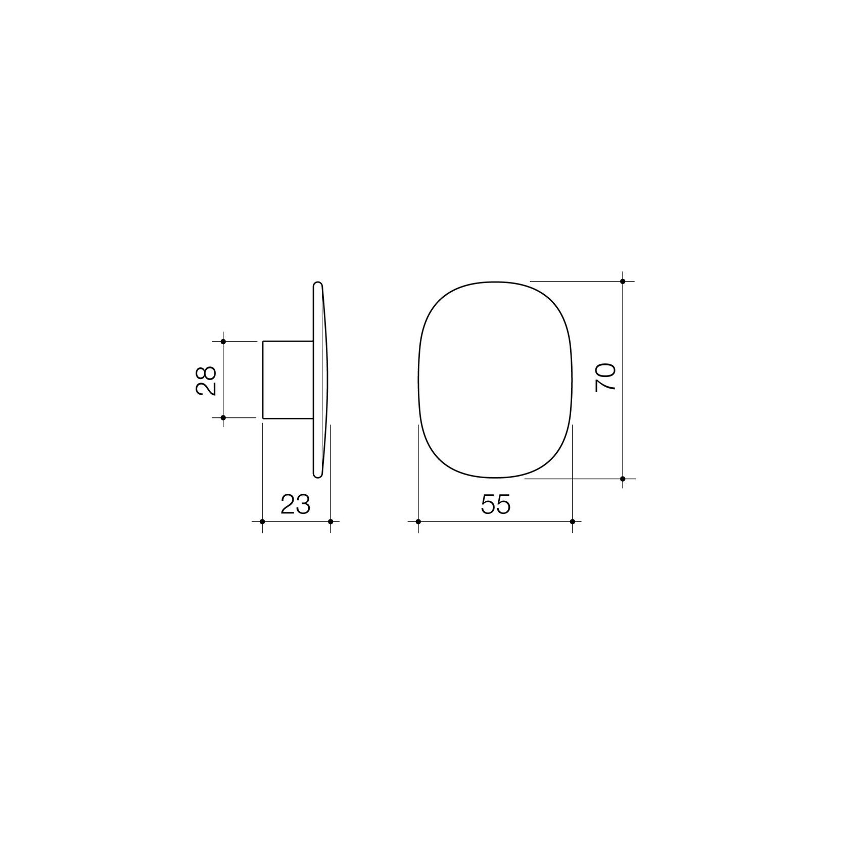 Contura II Robe Hook - Large  | Brushed Bronze gallery detail image