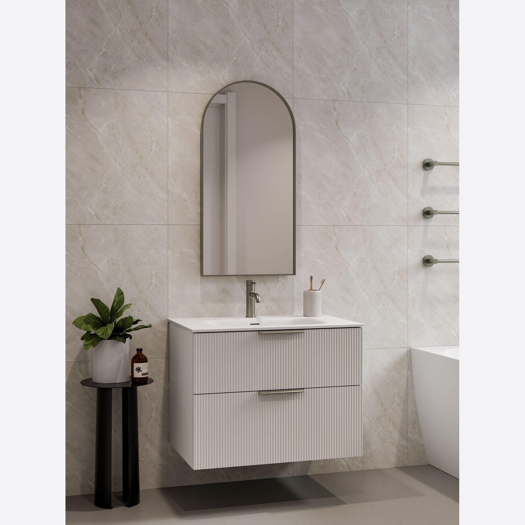 Lineare 750 Pillar 2 Drawer Vanity gallery detail image